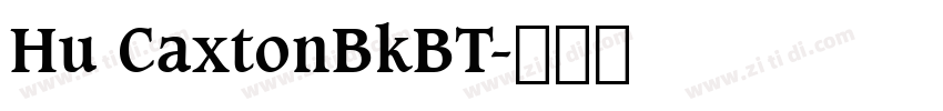 Hu CaxtonBkBT字体转换